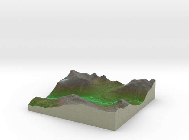 Terrafab generated model Thu Dec 25 2014 17:38:00  in Full Color Sandstone