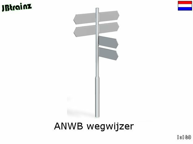 ANWB Wegwijzer (n-scale) in Smooth Fine Detail Plastic