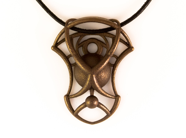 Essence Pendant in Polished Bronze Steel