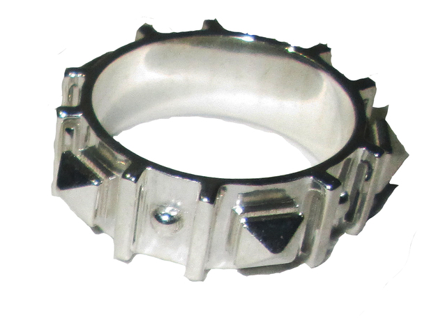 Edwardian Guard II Ring - Sz. 8 in Fine Detail Polished Silver
