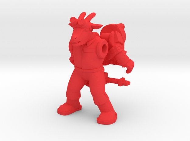 Bray Ghoatbuster Figure (plastic) in Red Processed Versatile Plastic