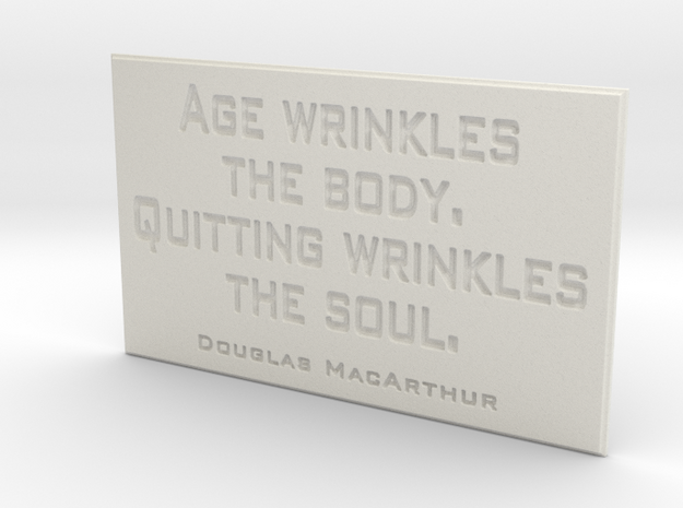 Age wrinkles the body in White Natural Versatile Plastic