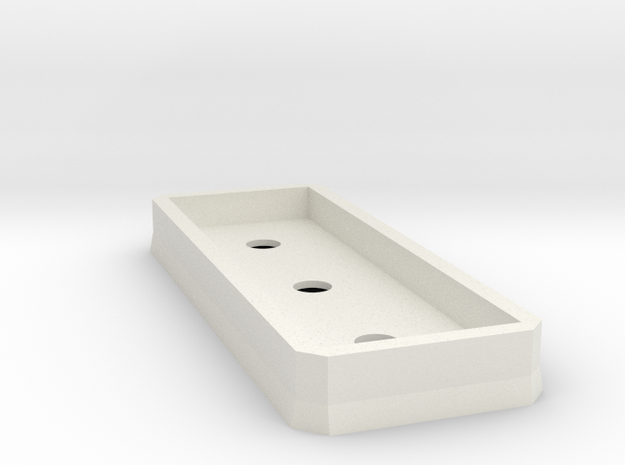 Low profile support platform (n-scale) in White Natural Versatile Plastic