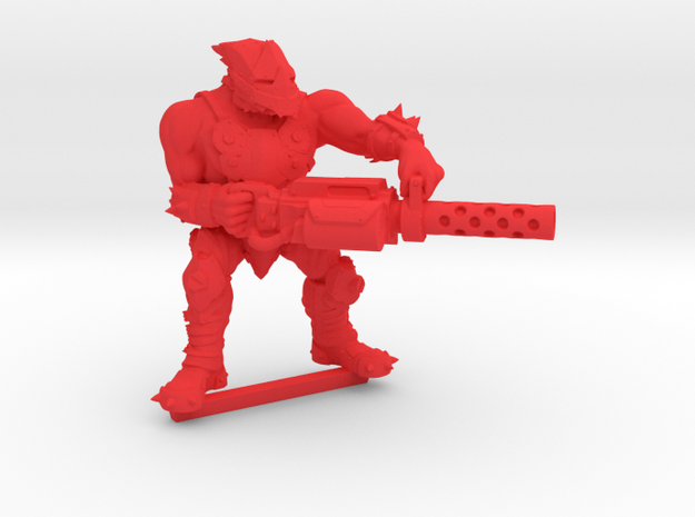 Kelk Hunter with Shredder Cannon (#2) in Red Processed Versatile Plastic