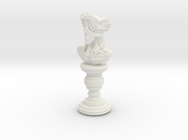 Creature statue - 01_60 in White Natural Versatile Plastic