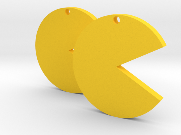 Pac-man in Yellow Processed Versatile Plastic