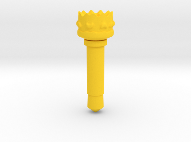 Crown for your cell phone in Yellow Processed Versatile Plastic