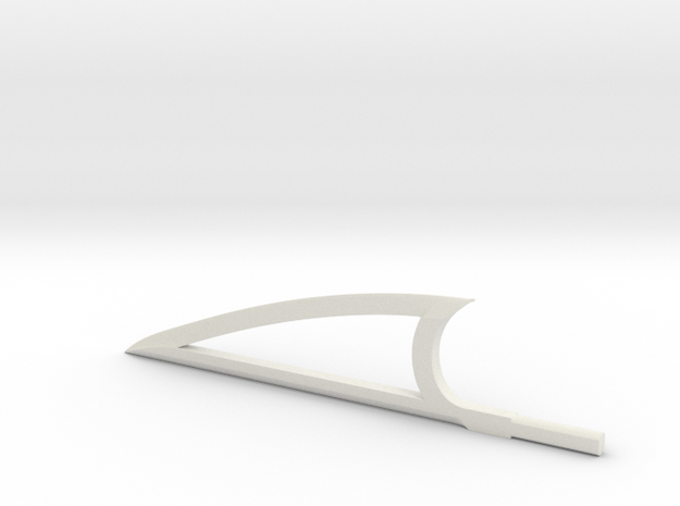 Sword Edge in White Natural Versatile Plastic