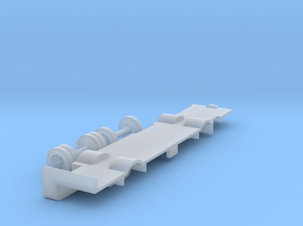 N scale Bus Dummy Chassis in Smooth Fine Detail Plastic