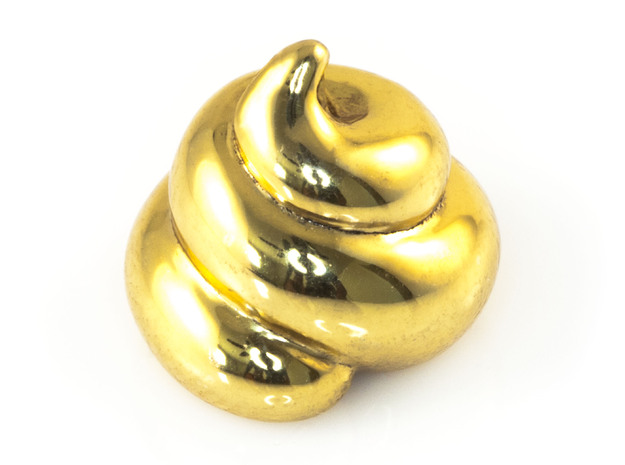 Lucky Golden Poo in 18K Gold Plated