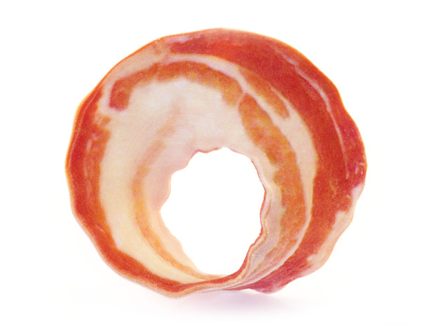 Bacon Mobius Strip in Full Color Sandstone