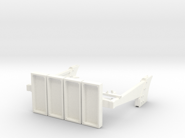 1-16 T55 ENIGMA Turret Rear Shields in White Processed Versatile Plastic