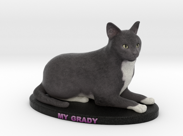 Custom Cat Figurine - O'Grady in Full Color Sandstone