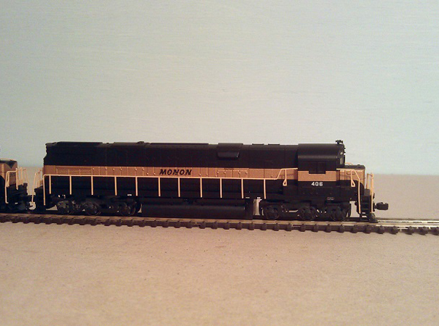 Atlas Alco C-628 Dummy Chassis Kit - N Scale 1:160 in Tan Fine Detail Plastic