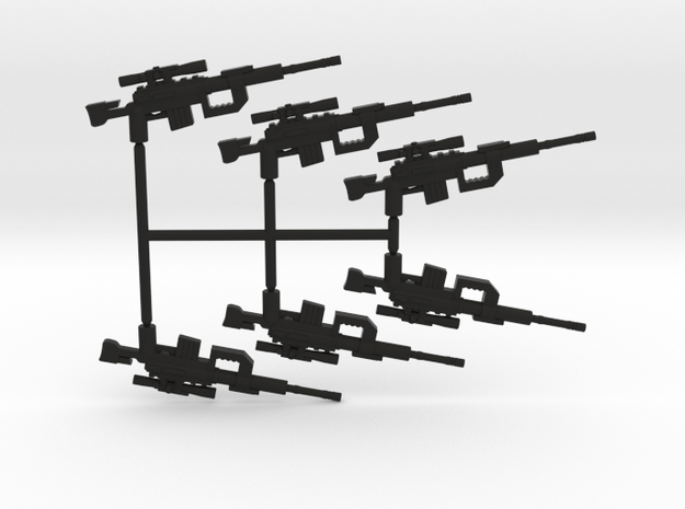 Intervention Sniper Rifle Pack in Black Natural Versatile Plastic