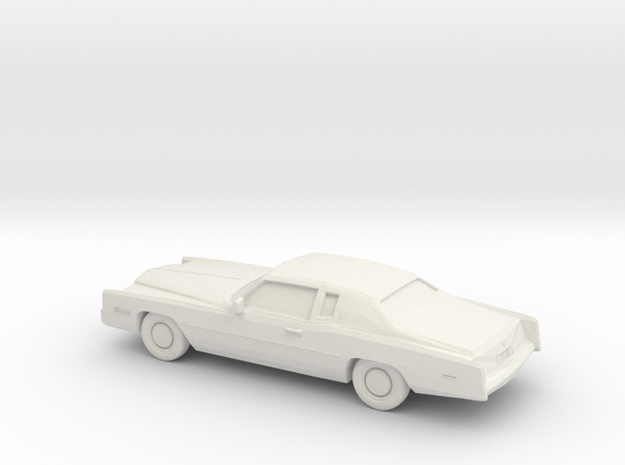 1/87 1978 Cadillac Eldorado in White Natural Versatile Plastic