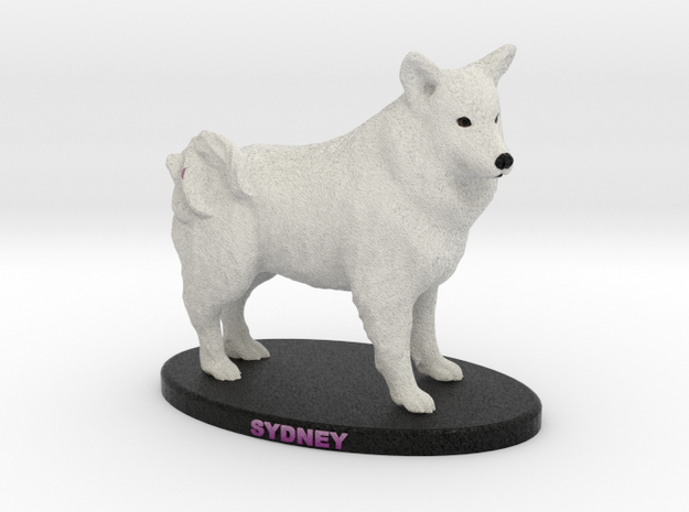 Custom Dog Figurine - Sydney in Full Color Sandstone