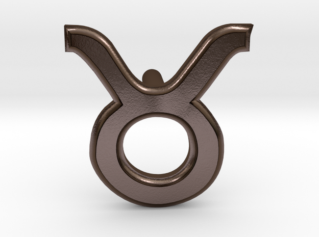 Taurus Earring in Polished Bronze Steel