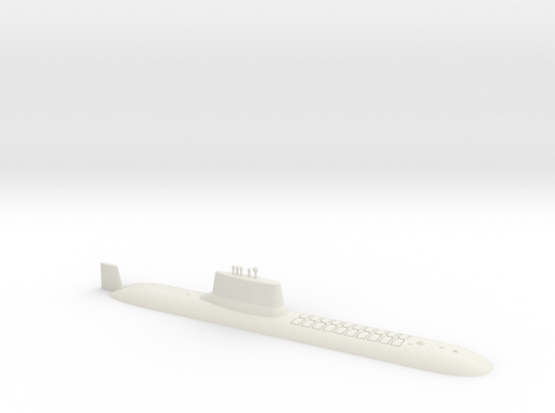 1/700 Typhoon Class SSBN (Waterline) in White Natural Versatile Plastic