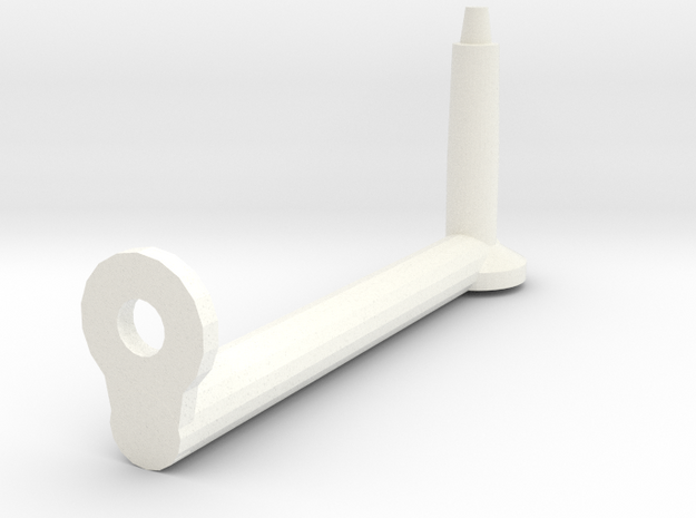 Wallstand in White Processed Versatile Plastic