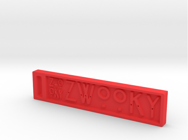 ZWOOKY Style 11 Sample in Red Processed Versatile Plastic