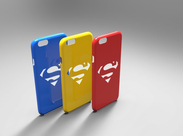 Iphone 6 supeerman case in Red Processed Versatile Plastic