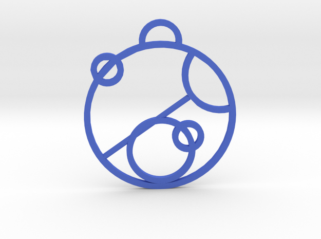 Love In Gallifreyan in Blue Processed Versatile Plastic