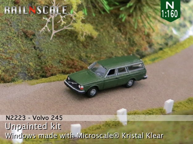Volvo 245 DL (N 1:160) in Tan Fine Detail Plastic