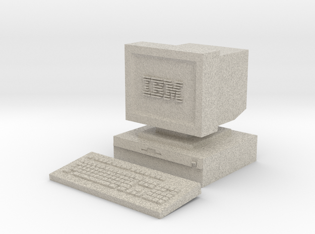 IBM PS/2 Model 30 [Hollowed] [Medium] in Natural Sandstone