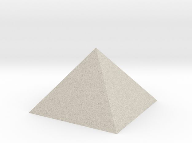 Golden Pyramid in Natural Sandstone