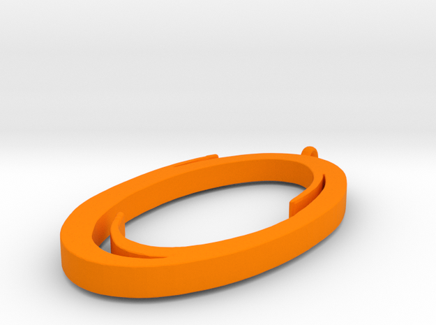 Portal Pendant in Orange Processed Versatile Plastic