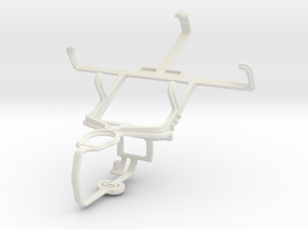 Controller mount for PS3 & HTC Desire 200 in White Natural Versatile Plastic