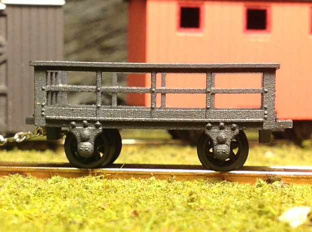 5x FR type 3t Slate Wagons (009) in Smooth Fine Detail Plastic