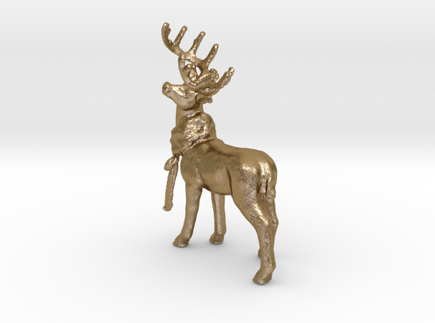 Dans Deer in Polished Gold Steel
