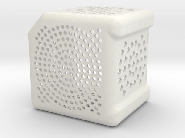 Wave Wash Basket V2.1 in White Natural Versatile Plastic
