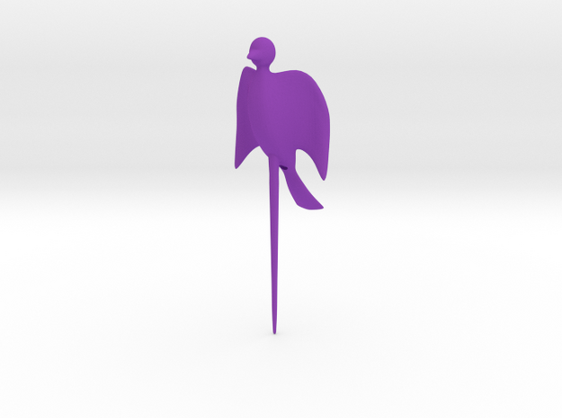 Bird shaped fork in Purple Processed Versatile Plastic