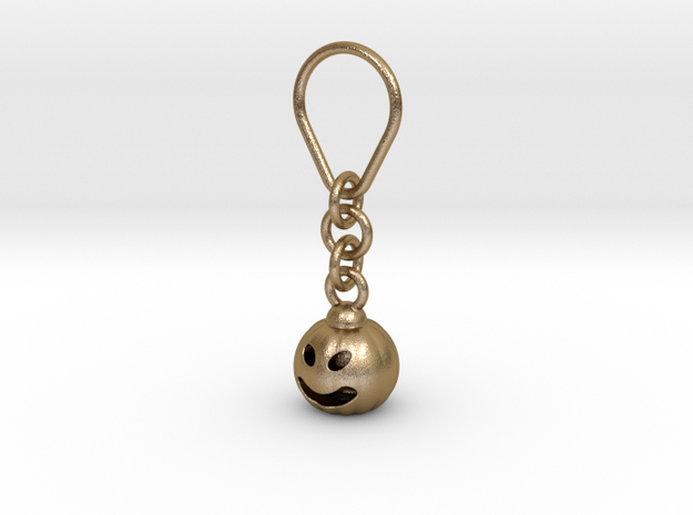 Halloween keychain  in Polished Gold Steel