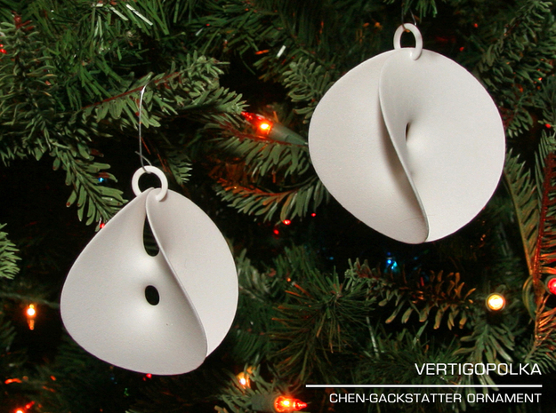 Chen-Gackstatter Ornament in White Natural Versatile Plastic