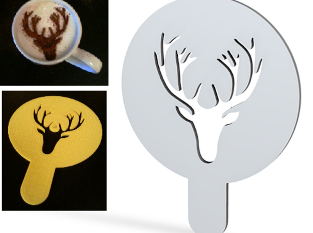 Deer - coffe plate (shape) - decoration