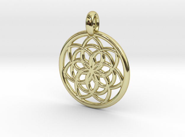 Kale pendant in 18K Gold Plated