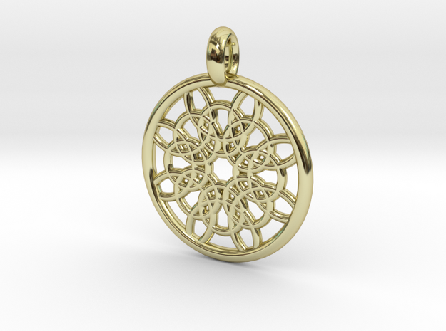 Mneme pendant in 18K Gold Plated