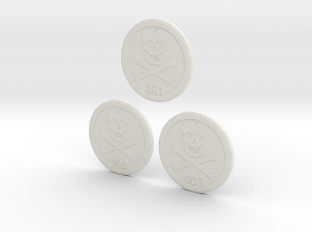 Bases: Jolly Rogers  in White Natural Versatile Plastic