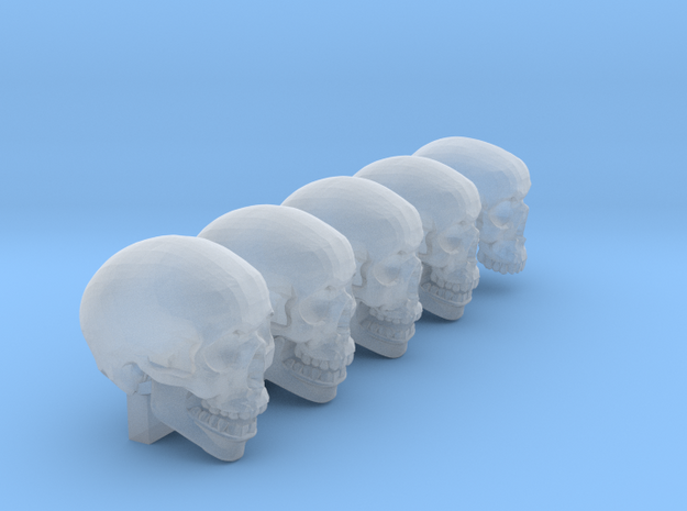 Undead, 5x Skull Conversion Kit (28mm Figures) 1 in Tan Fine Detail Plastic