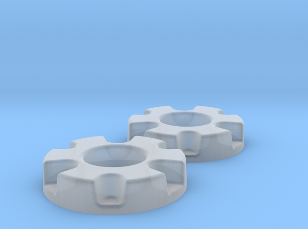 1/64 Wheel Weights Inner (2 Pieces) in Smooth Fine Detail Plastic