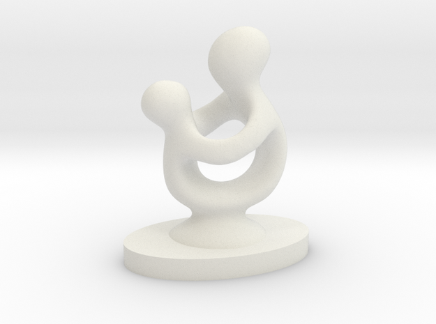 Mother and Child in White Natural Versatile Plastic