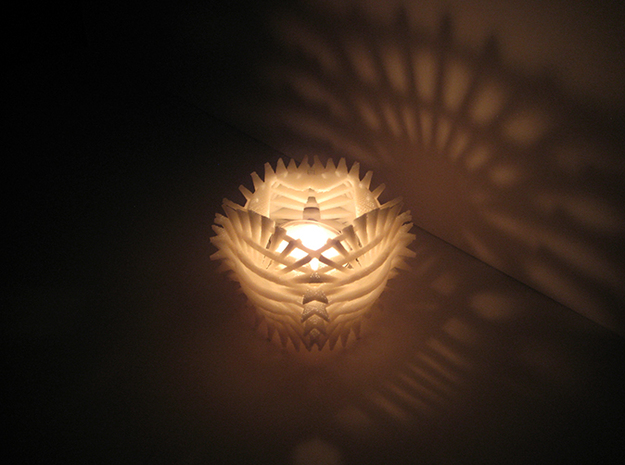 Sun Candle by Jeff Hosford in White Natural Versatile Plastic