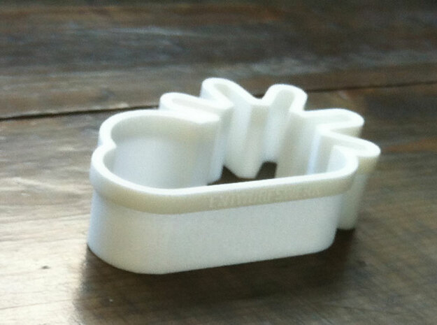 Sunny Clouds cookie cutters in White Processed Versatile Plastic