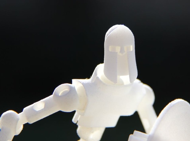 Spartan Helm for ModiBot in White Natural Versatile Plastic