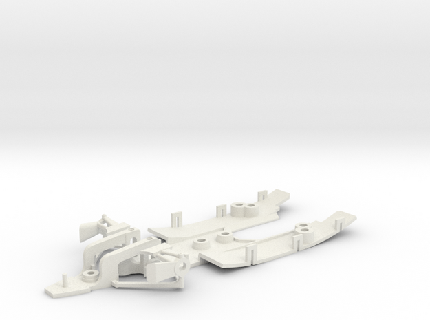Renault RS10 chassis in White Natural Versatile Plastic