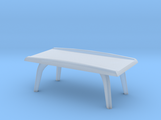 1:48 Moderne Coffee Table in Tan Fine Detail Plastic